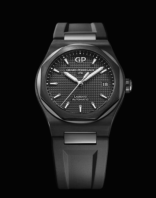 Replica Girard Perregaux Laureato 38 Automatic Ceramic 81005-32-631-FK6A watch